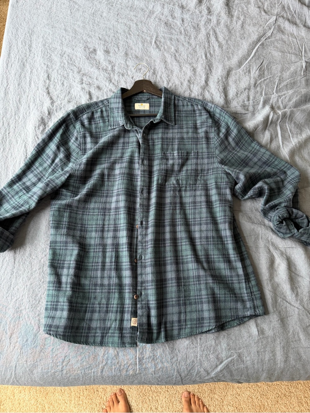 NWOT Marine Layer Flannel XL